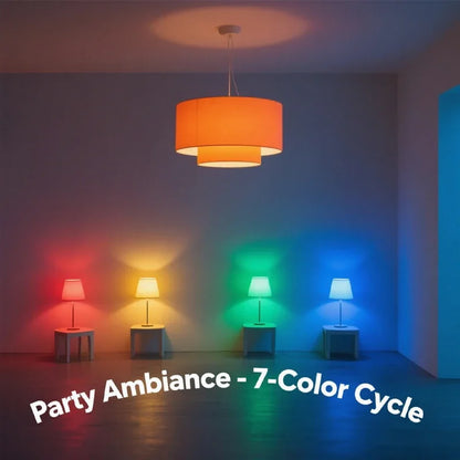 16 Colors RGBW Bulb LED Multicolor Bulb E27 Base 220V Household Lighting Dimmable 24 Key Remote Control Atmosphere Neon Light