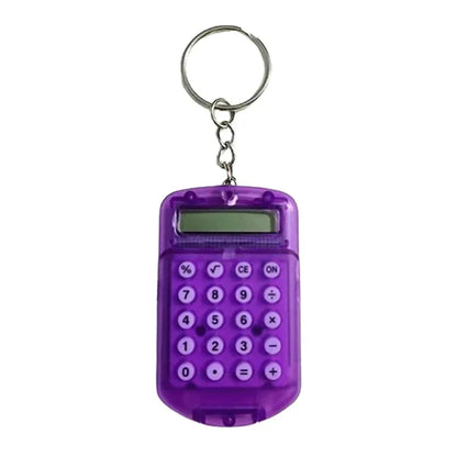 Portable Cute Mini Flip Calculator Pendant – Creative Cartoon Keychain Pocket Calculator for School & Office Supplies Gifts