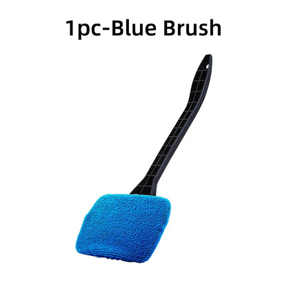 Car Window Cleaner Brush Kit with Microfiber Windshield Wiper – Auto Interior Glass Cleaning Tool