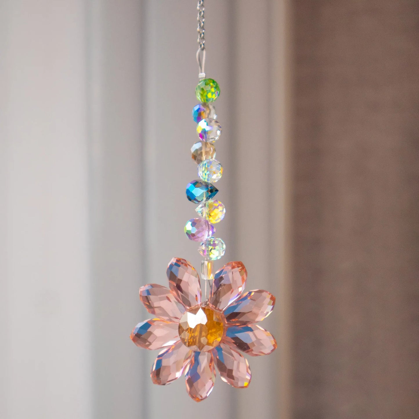 Daisy K9 Crystal Sun Catcher  Window Decors Rainbow Maker Indoor Suncatcher Courtyard Garden Decoration Home Xmas Ornament