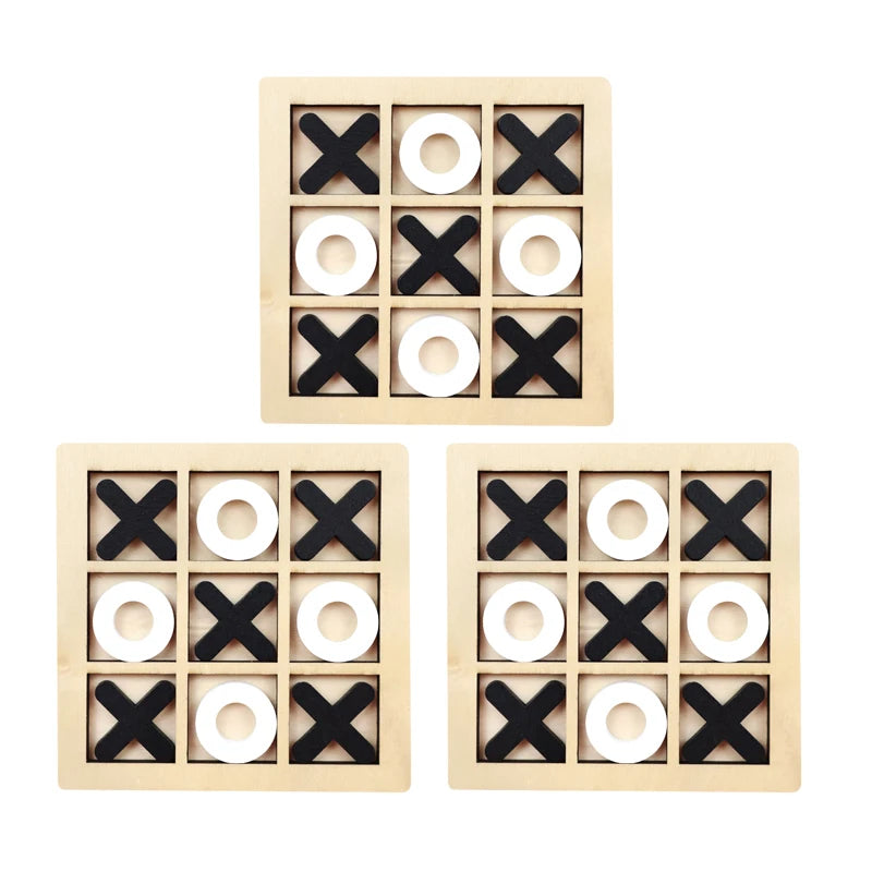 Montessori Wooden Mini Chess Game – Educational Puzzle Toy for Kids & Early Learning