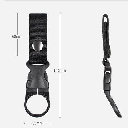 Webbing Buckle Hook Water Bottle Holder Clip – Outdoor Nylon EDC Carabiner for Belt & Backpack