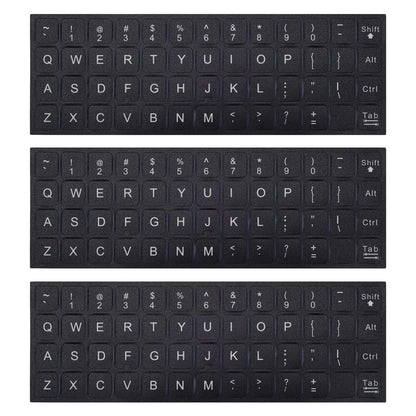 Multilingual Frosted PVC Keyboard Stickers – English, Spanish, Italian & Korean Language Keyboard Decals for Laptop & Desktop PC