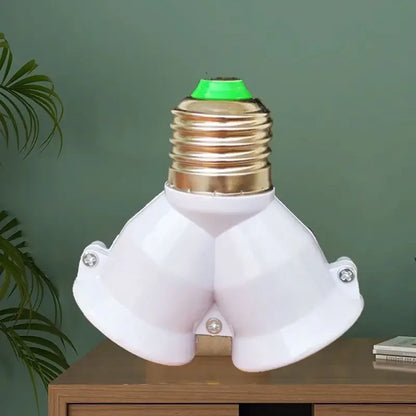 محول مقسم مقبس E27 - محول قاعدة مصباح E27 إلى E27 ثنائي/ثلاثي/رباعي/خماسي/سداسي لمصابيح LED وCFL 