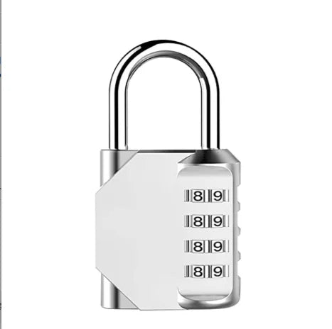 قفل سفر مضاد للسرقة، قفل صغير للحقائب، قابل لإعادة الضبط، قفل برمز سري مكون من 3 أو 4 أرقام، قفل أمتعة