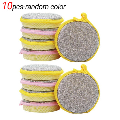 Double-Sided Dishwashing Sponge – Reusable Kitchen Scrubber for Pots, Pans & Plates (10/20/50PCS)