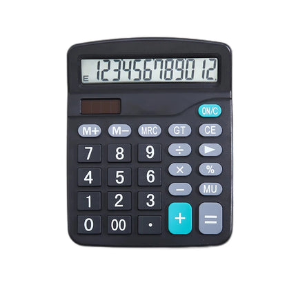 12-Digits Electronic Calculator – Solar & Battery Dual Power Supply Calculator for Home, Office, School & Financial Accounting