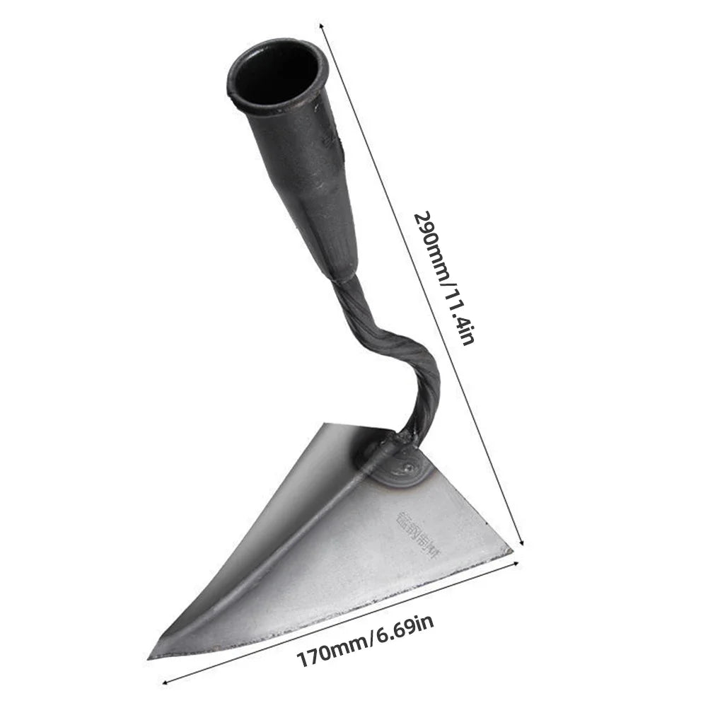 Small Tip Triangle Hoe – Manual Plow for Farming, Soil Loosening & Garden Weeding