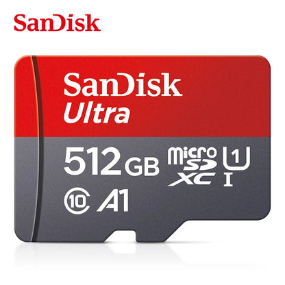 Ultra MicroSD Memory Card – 32GB, 64GB, 128GB, 256GB & 512GB Class 10 A1 Micro SD TF Flash Card for Phones