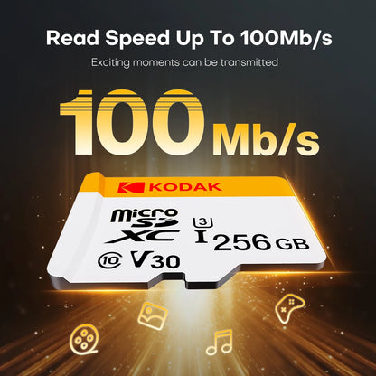 Kodak Original Micro SD Memory Card – 32GB, 64GB, 128GB, 256GB SD/TF Flash Memory Card for Mobile Phones, Cameras & Devices