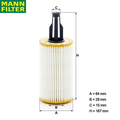 MANN FILTER HU 7025 Z Oil Filter For BENZ GL350 ML320 R300 GLE300 M276 Original Excellent Cleaning 276 180 00 09