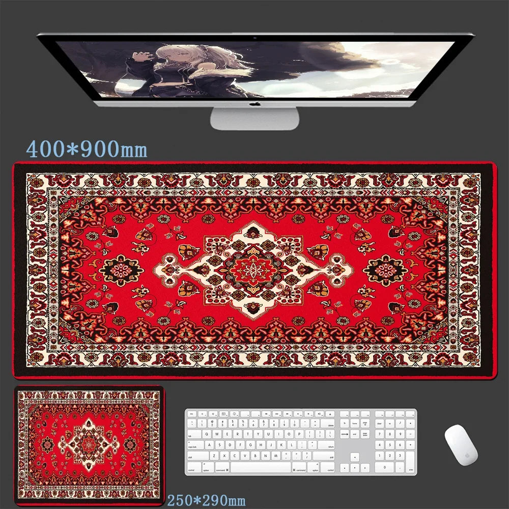 Persian Mouse Pad XXL – Extended Gaming Desk Mat & Office Mouse Carpet with Non-Slip Rubber Base