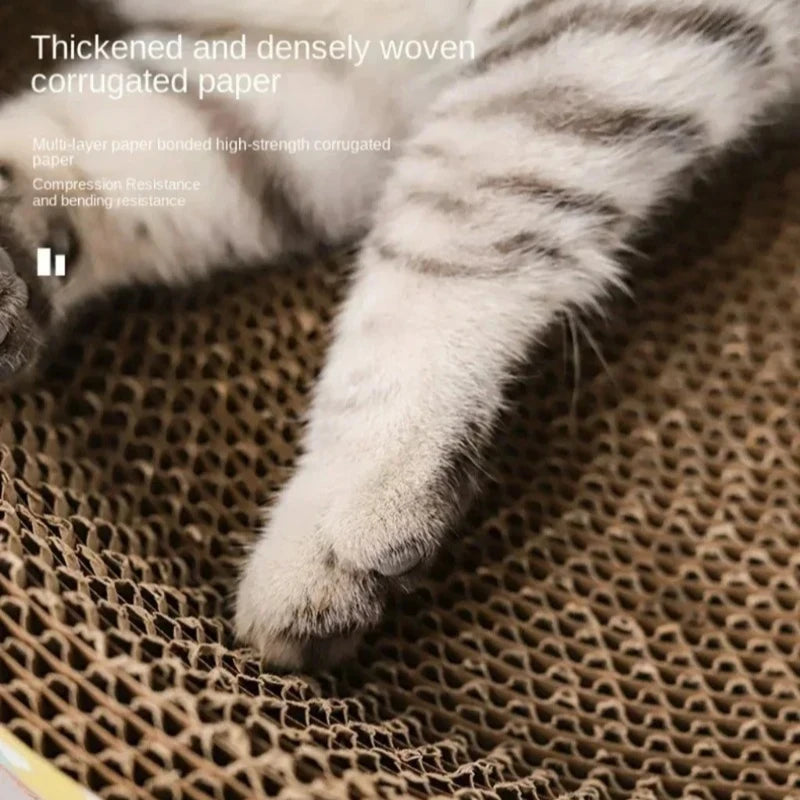 Cat Scratching Board – Oval Corrugated Paper Cat Nest & Furniture Protector