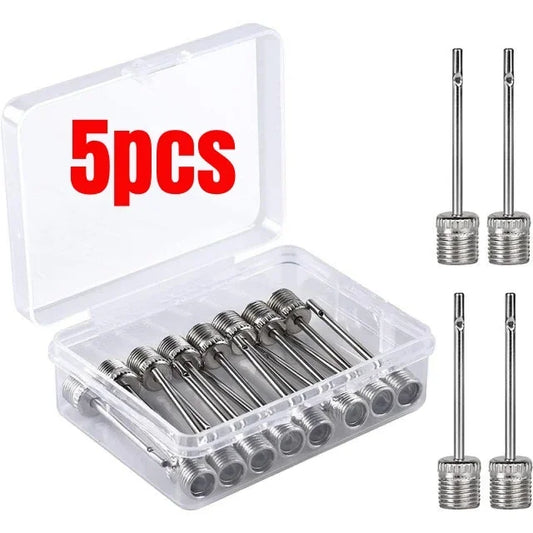 Sport Ball Inflating Pump Needles – Stainless Steel Air Valve Adaptor for Football, Basketball & Soccer