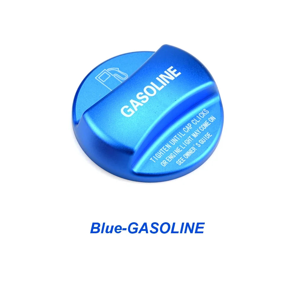 غطاء تعبئة زيت مزخرف لخزان وقود السيارات (بنزين، ديزل، بنزين، ديزل) باللونين الأحمر والأزرق، مناسب لجميع سيارات BMW الفئة 1، 2، 3، 4، 5، 7 