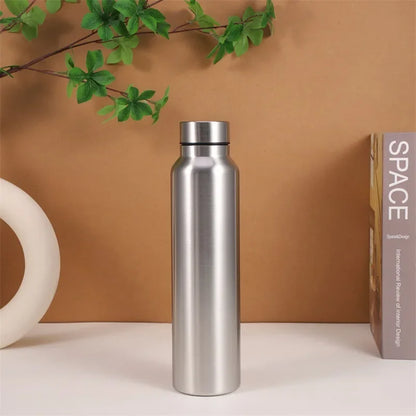 1000ml Stainless Steel Sports Water Bottle – Durable Single-Layer Metal Flask for Camping & Gym