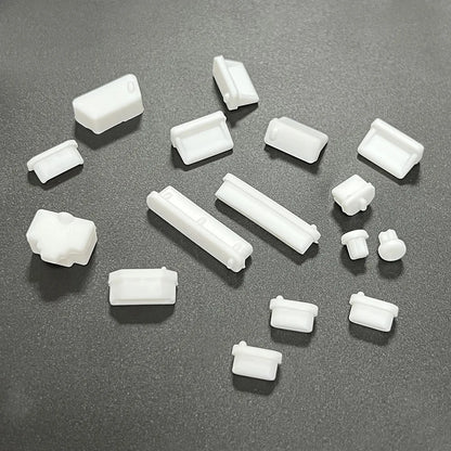 16Pcs Universal Anti-Dust Silicone Notebook Port Plug – Elastic USB & Laptop Port Protectors