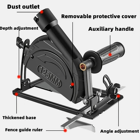 Angle Grinder Holder 45° Adjustable Angle Grinder Accessories, Safely Cutting and Grooving Multifunctional Non SKID Convenient