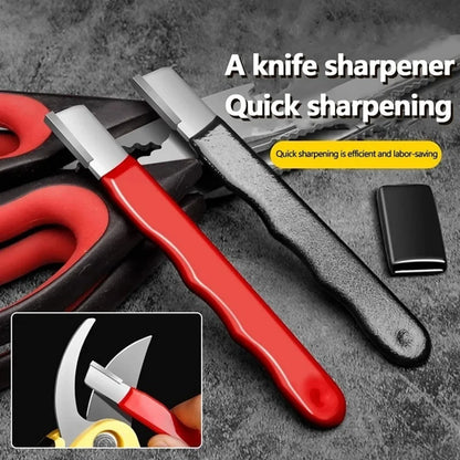 Handheld Knife Sharpener Professional Kitchen Knife Sharpener Quick Sharpen Scissors with Lid Stone Kitchen Tool For All Blades