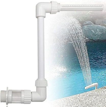 Swimming Pool Waterfall Fountain Kit PVC Feature Water Spay Pools Spa Decorations Easy Install Swimming Pool Accessories