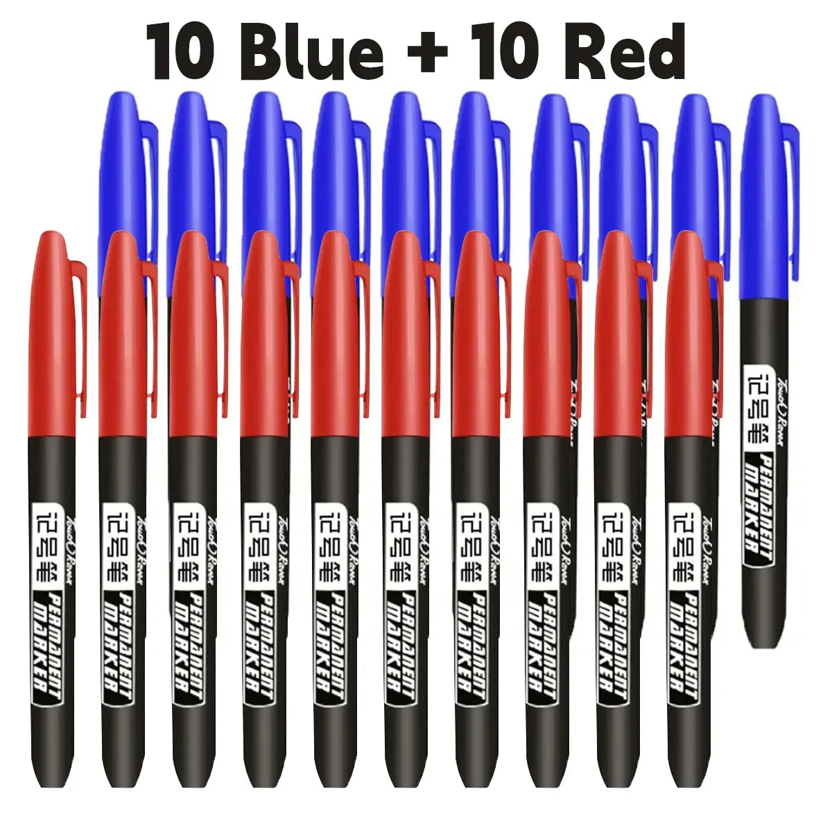 Permanent Marker Pen Drawing Markers Black Blue Red Waterproof Ink Sketch Pens Stationery Art School Supplies For Glass Metal
