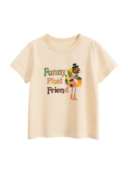 2025 Summer Kids’ Girls Short Sleeve T-Shirts – Printed Little Girl Tops for Toddlers (Ages 2-8 Years)