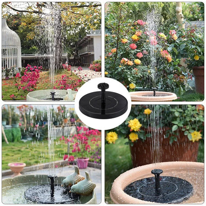 Solar Water Fountain Pool Pond Waterfall Fountain Garden Supplies Decoration Outdoor New Mini Solar Powered Fountain Bird Baths
