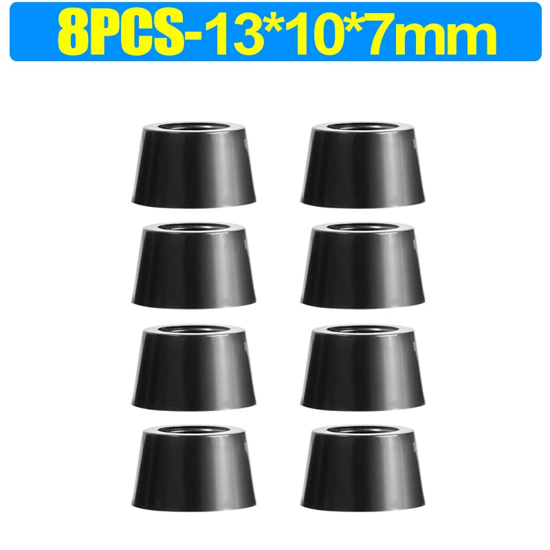 8/80 قطعة من وسادات مطاطية لحماية الأرضيات، مانعة للانزلاق، لحماية ألواح التقطيع والأثاث، وأغطية أرجل الطاولات والكراسي، وحصائر الأثاث. 