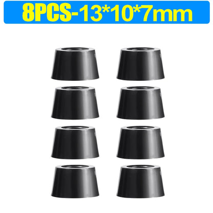 8/80 قطعة من وسادات مطاطية لحماية الأرضيات، مانعة للانزلاق، لحماية ألواح التقطيع والأثاث، وأغطية أرجل الطاولات والكراسي، وحصائر الأثاث. 