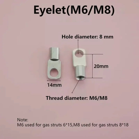 1PC 500N/113LB 150-600mm Gas Struts with Steel Eyes Ends Shock Absorbers Gas Spring Lift Supports Outdoor Bench RV Bed Platform