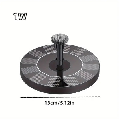 Outdoor Solar Floating Water Fountain For Bird Bath Fish Tank 7V/1W Garden Fountain Submersible Pump Garden Decoration