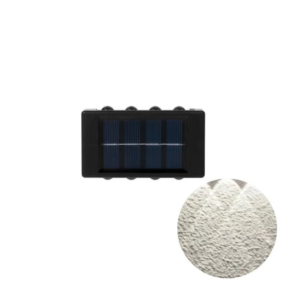 Solar Outdoor Wall Light 12 LED Waterproof Garden Light Courtyard Balustrade Decorative Atmosphere Lamp Down Luminous Solar Lamp