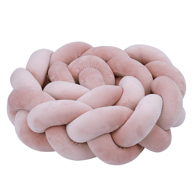 واقي سرير مضفر للأطفال من عمر شهر إلى 4 أشهر - وسادة ناعمة لحماية سرير الطفل وديكور غرفة الأطفال