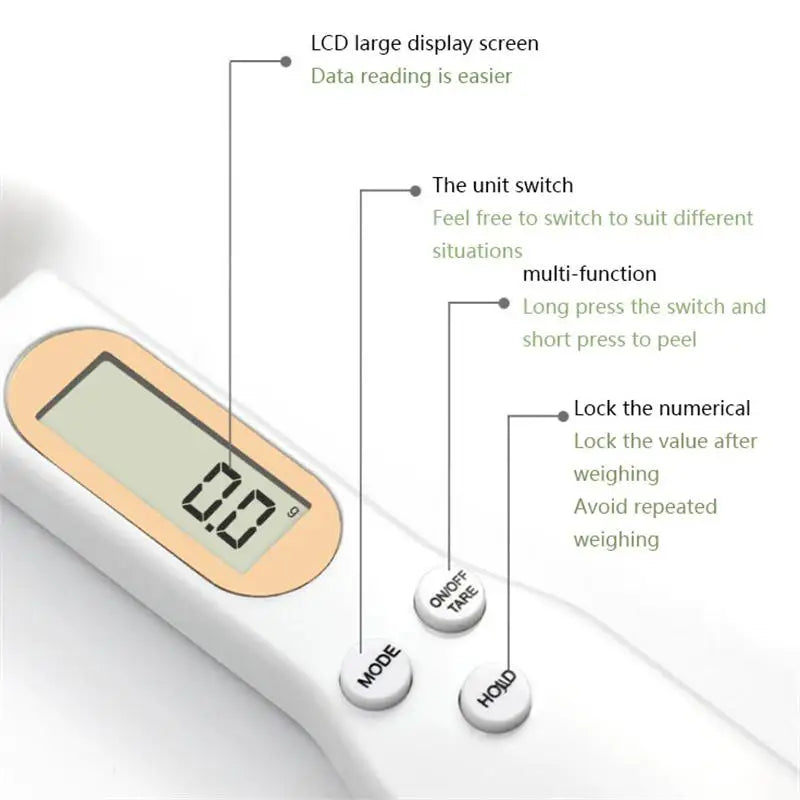 Electronic Measuring Spoon Kitchen Scale – Precision Digital Coffee & Baking Scale with LCD Display