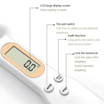 Electronic Measuring Spoon Kitchen Scale – Precision Digital Coffee & Baking Scale with LCD Display