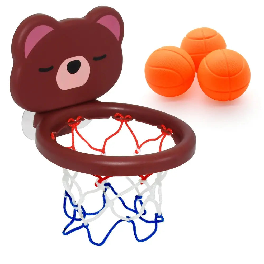 Mini Bear Basketball Bath Toy Set – Cute Pool & Bathroom Shooting Game for Kids