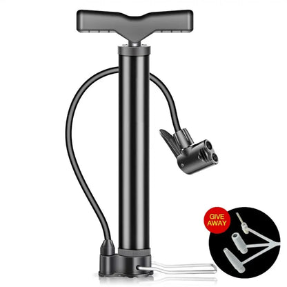Mini Bike Pump with 140PSI Max – Portable Steel Bicycle & Ball Inflator
