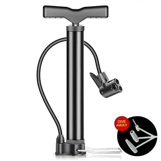 Mini Bike Pump with 140PSI Max – Portable Steel Bicycle & Ball Inflator
