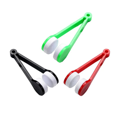 فرشاة تنظيف النظارات المصنوعة من الألياف الدقيقة - منظف عدسات محمول للنظارات والنظارات الشمسية والاستخدام أثناء السفر