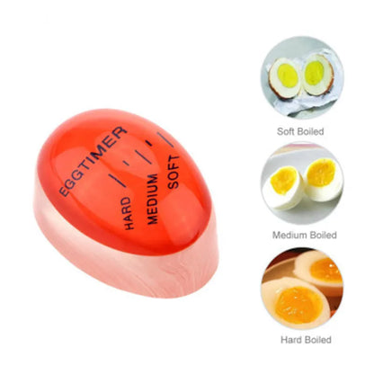 1Pc Egg Boiled Gadget Kitchen Timer – Heat-Sensitive Cooking Timer with Yummy Alarm for Perfect Eggs