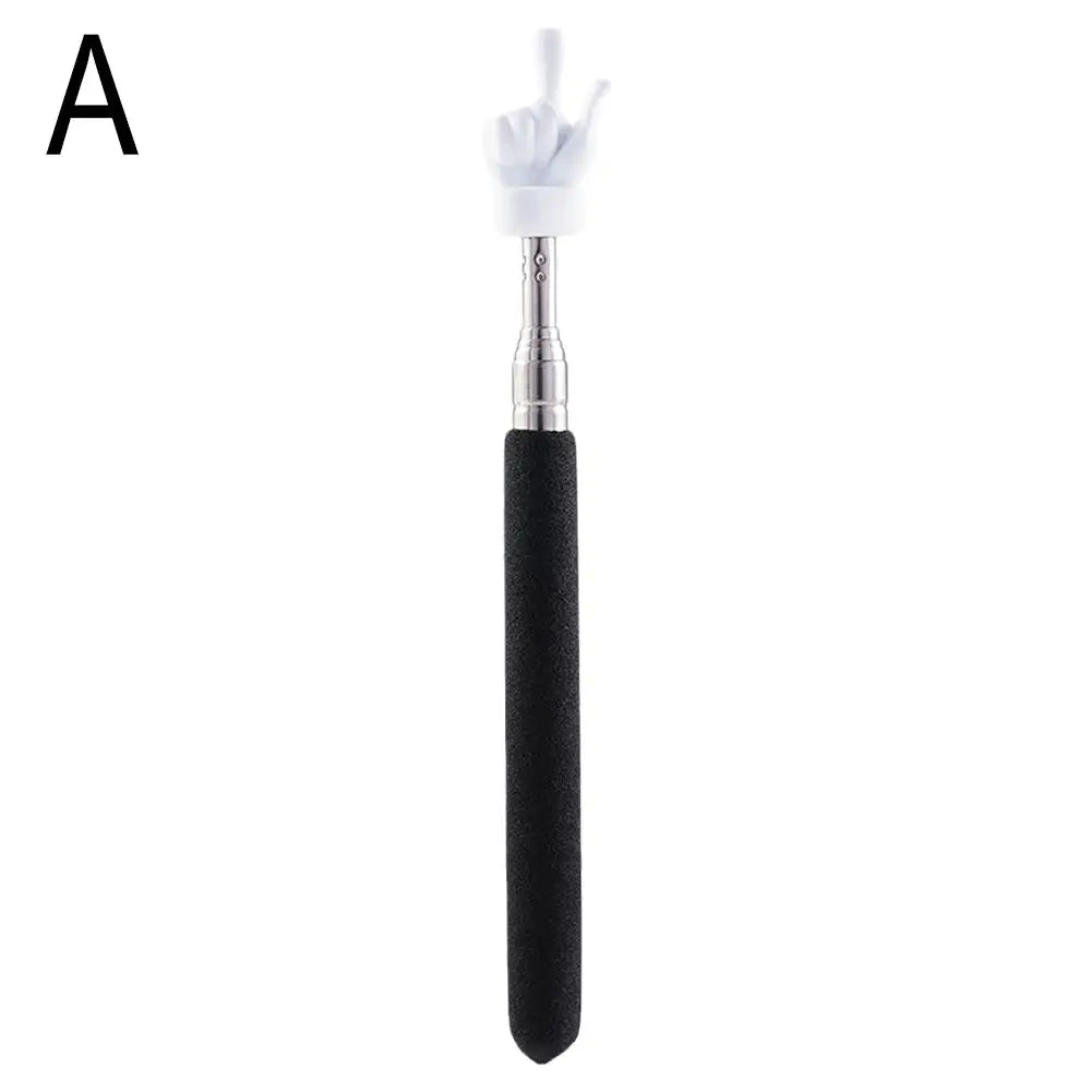 Retractable Teacher Pointer Finger Design StainlessSteel Telescopic School Teaching Pointer Stick Teacher Supplies for Classroom