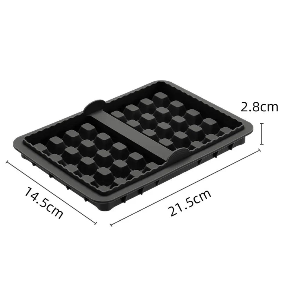 1/2 Piece Silicone Waffle Mold, Kitchen Waffle Maker Square Waffle Mold for Cake Chocolate Craft Candy Soap Pastry Accessories