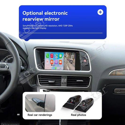 Wireless Carplay Decoder Box Android Auto Mirror Link Airplay For Audi Series Q5 3GMMI 2013-2018 General Car Accessories