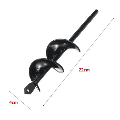 JUSTINLAU Spiral Auger Drill Bit – 9 to 18 Inch Earth Planter for Post Hole & Garden Digging