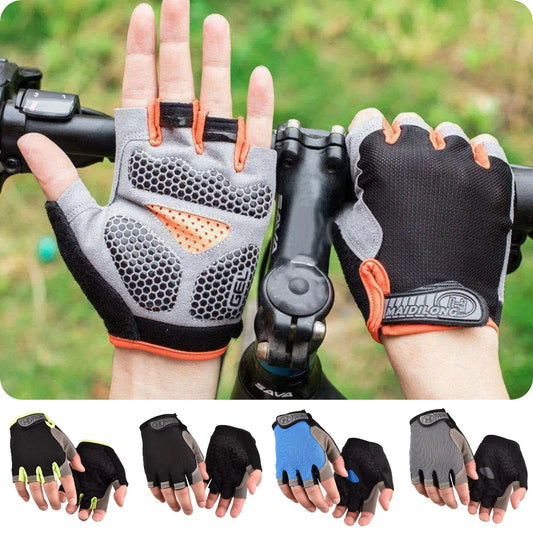 Gym Gloves Fitness Training – Fingerless Breathable Anti-Slip Cycling & Workout Gloves