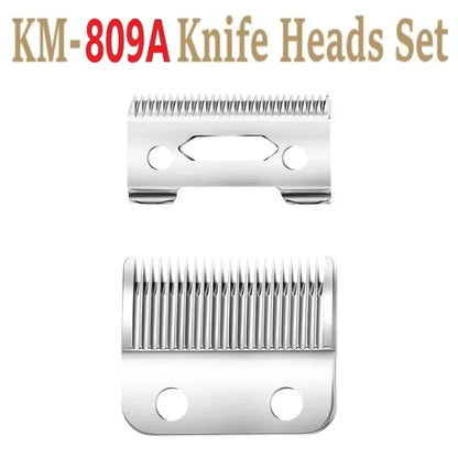 ماكينة حلاقة الشعر Kemei KM-809A - ماكينة تشذيب لاسلكية احترافية بشفرات من الفولاذ المقاوم للصدأ وشاشة LED