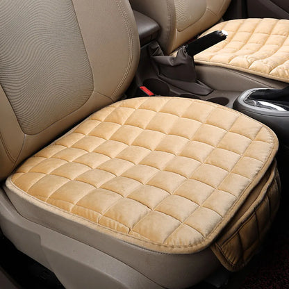 Winter Car Seat Cover – Universal Warm & Breathable Front Seat Cushion Pad with Anti-Slip Design for Cars & Trucks