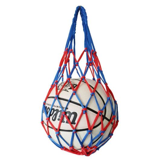 Net Soccer Volleyball Drawstring Ball Bag – Nylon Mesh Storage for Football & Sports Equipment