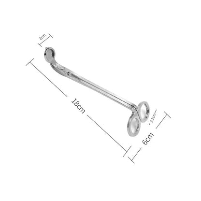 أداة إطفاء فتيل الشموع المصنوعة من الفولاذ المقاوم للصدأ - مقص محمول للعناية بالشموع وأداة خطافية