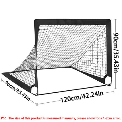 شبكة مرمى كرة قدم قابلة للطي - مجموعة تدريب كرة قدم للأطفال في الحديقة مع حقيبة حمل